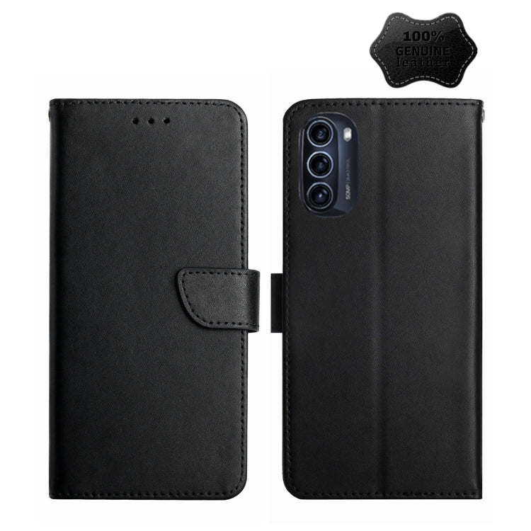 Genuine Leather Fingerprint-proof Horizontal Flip Phone Case