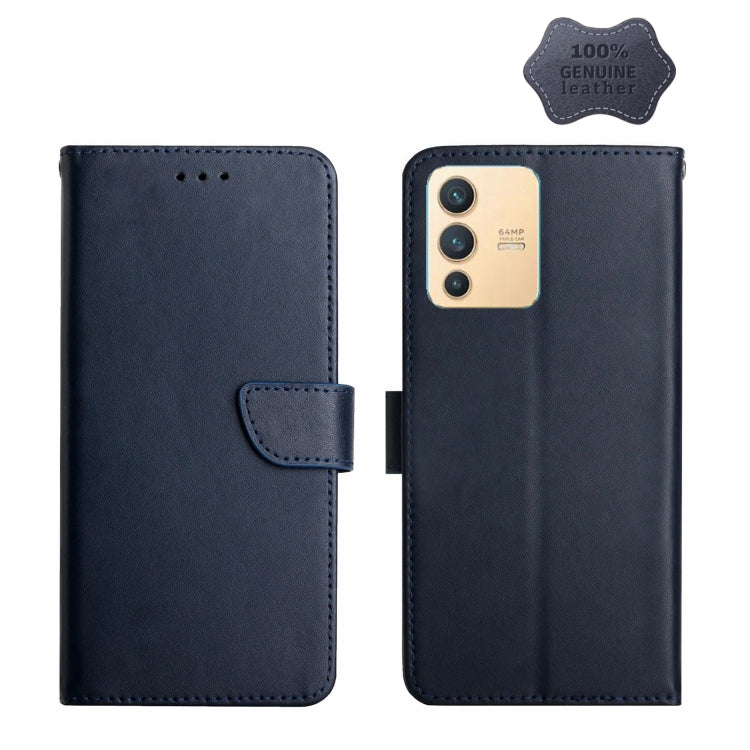 Genuine Leather Fingerprint-proof Horizontal Flip Phone Case