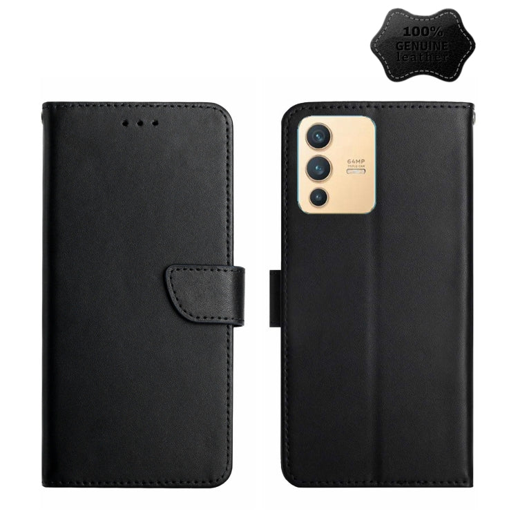 Genuine Leather Fingerprint-proof Horizontal Flip Phone Case