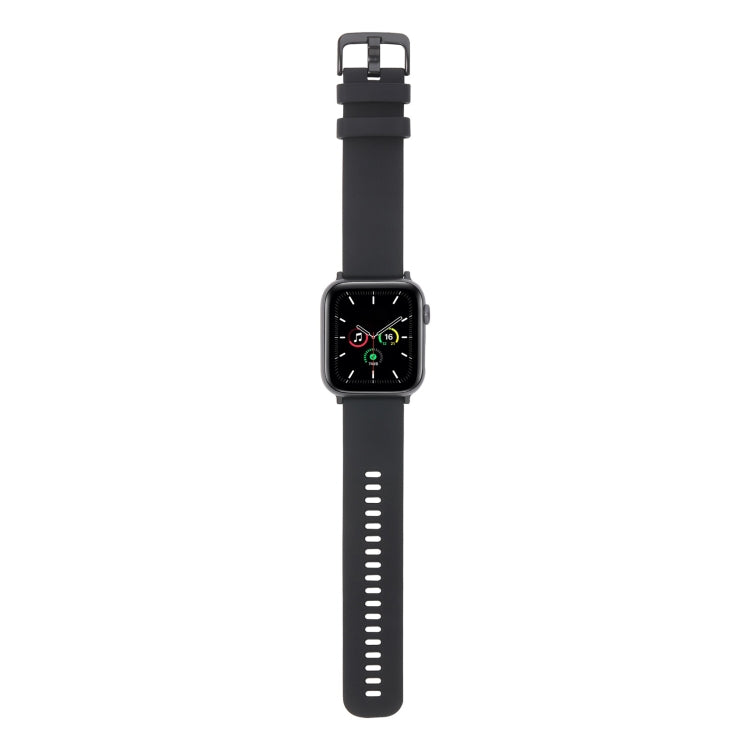 Plain Weave Silicone Watch Band For Apple Watch Series, 7 41mm / 6&amp;SE&amp;5&amp;4 40mm / 3&amp;2&amp;1 38mm, 7 45mm / 6&amp;SE&amp;5&amp;4 44mm / 3&amp;2&amp;1 42mm