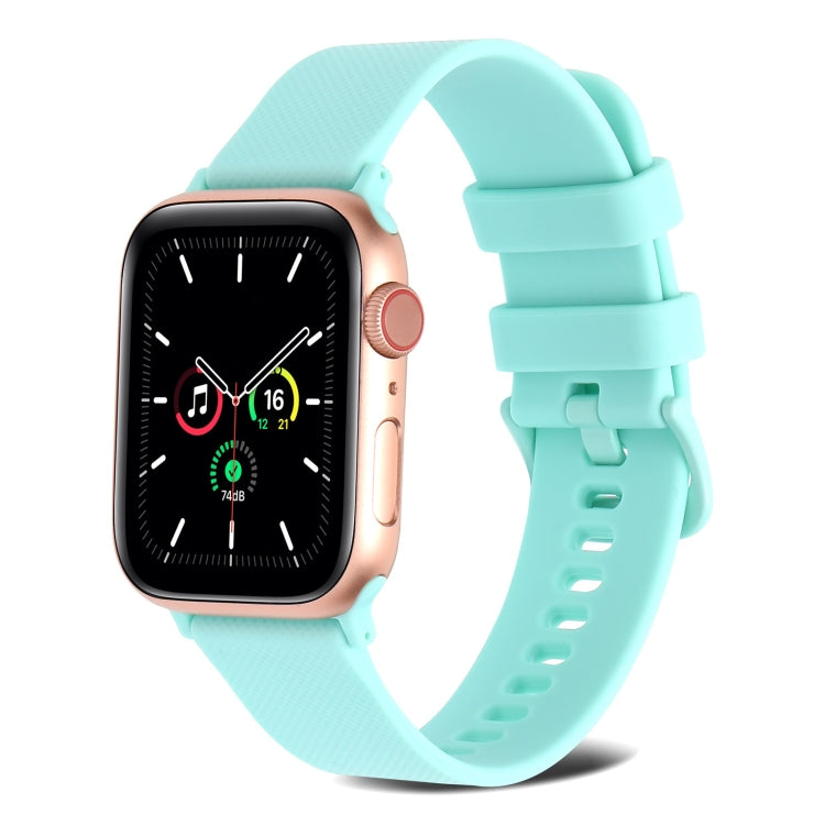 Plain Weave Silicone Watch Band For Apple Watch Series, 7 41mm / 6&SE&5&4 40mm / 3&2&1 38mm, 7 45mm / 6&SE&5&4 44mm / 3&2&1 42mm