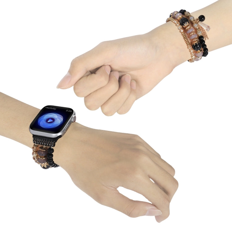 Chain Tassel Watch Band For Apple Watch Series, 7 41mm / 6&amp;SE&amp;5&amp;4 40mm / 3&amp;2&amp;1 38mm, 7 45mm / 6&amp;SE&amp;5&amp;4 44mm / 3&amp;2&amp;1 42mm