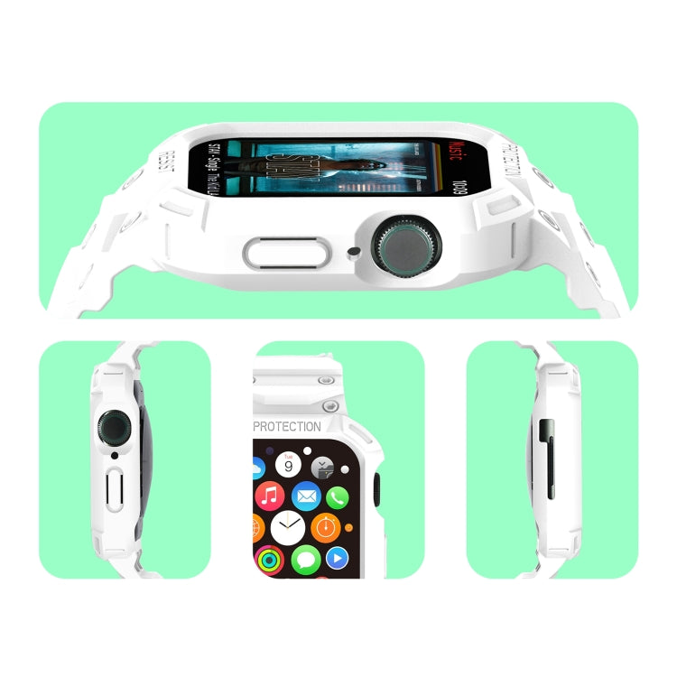 Integrated TPU Watch Band For Apple Watch Series, 7 41mm / 6&amp;SE&amp;5&amp;4 40mm / 3&amp;2&amp;1 38mm, 7 45mm / 6&amp;SE&amp;5&amp;4 44mm / 3&amp;2&amp;1 42mm