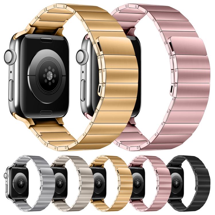 Magnetic Steel Watch Band For Apple Watch Series, 7 41mm / 6&amp;SE&amp;5&amp;4 40mm / 3&amp;2&amp;1 38mm, 7 45mm / 6&amp;SE&amp;5&amp;4 44mm / 3&amp;2&amp;1 42mm