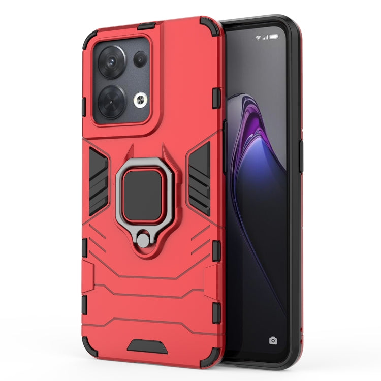 Shockproof PC + TPU Protective Phone Case with Magnetic Ring Holder, For OPPO Reno8, For OPPO Reno8 Pro, For OPPO Reno8 Pro+