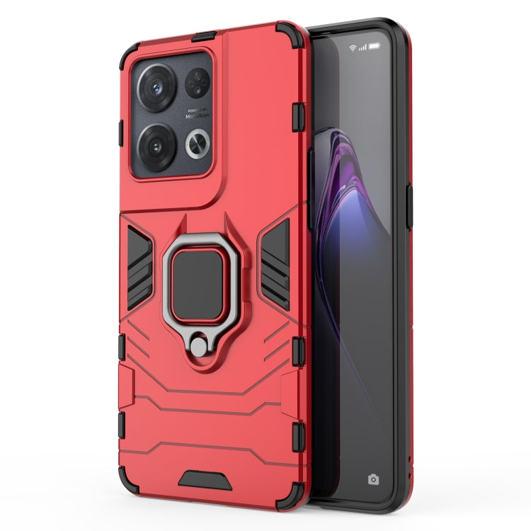 Shockproof PC + TPU Protective Phone Case with Magnetic Ring Holder, For OPPO Reno8, For OPPO Reno8 Pro, For OPPO Reno8 Pro+