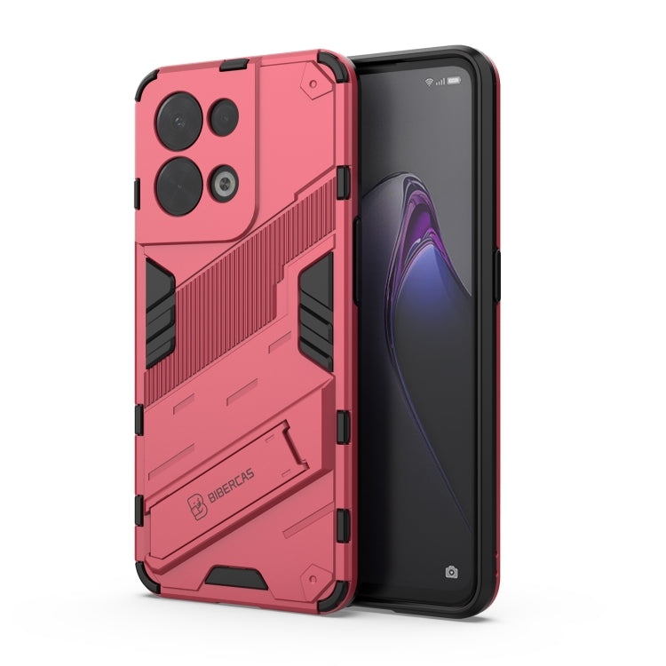 Punk Armor 2 in 1 PC + TPU Shockproof Phone Case with Invisible Holder, For OPPO Reno8, For OPPO Reno8 Pro, For OPPO Reno8 Pro+, For Xiaomi Poco M4 5G