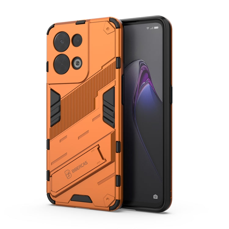 Punk Armor 2 in 1 PC + TPU Shockproof Phone Case with Invisible Holder, For OPPO Reno8, For OPPO Reno8 Pro, For OPPO Reno8 Pro+, For Xiaomi Poco M4 5G