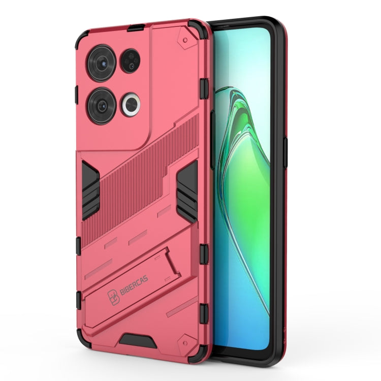 Punk Armor 2 in 1 PC + TPU Shockproof Phone Case with Invisible Holder, For OPPO Reno8, For OPPO Reno8 Pro, For OPPO Reno8 Pro+, For Xiaomi Poco M4 5G