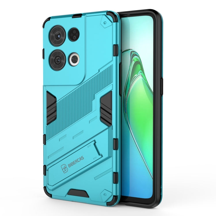 Punk Armor 2 in 1 PC + TPU Shockproof Phone Case with Invisible Holder, For OPPO Reno8, For OPPO Reno8 Pro, For OPPO Reno8 Pro+, For Xiaomi Poco M4 5G