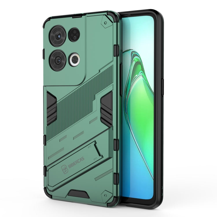 Punk Armor 2 in 1 PC + TPU Shockproof Phone Case with Invisible Holder, For OPPO Reno8, For OPPO Reno8 Pro, For OPPO Reno8 Pro+, For Xiaomi Poco M4 5G