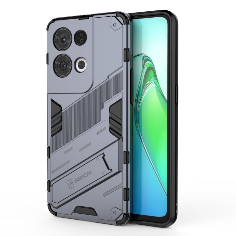 Punk Armor 2 in 1 PC + TPU Shockproof Phone Case with Invisible Holder, For OPPO Reno8, For OPPO Reno8 Pro, For OPPO Reno8 Pro+, For Xiaomi Poco M4 5G