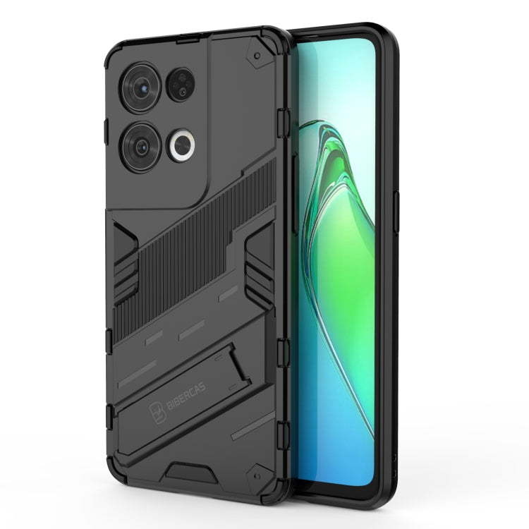 Punk Armor 2 in 1 PC + TPU Shockproof Phone Case with Invisible Holder, For OPPO Reno8, For OPPO Reno8 Pro, For OPPO Reno8 Pro+, For Xiaomi Poco M4 5G