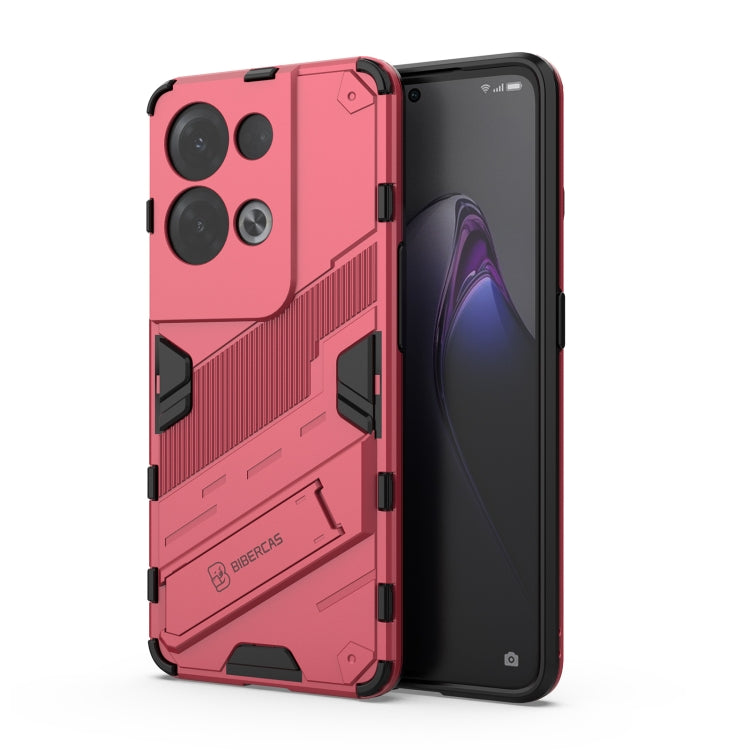 Punk Armor 2 in 1 PC + TPU Shockproof Phone Case with Invisible Holder, For OPPO Reno8, For OPPO Reno8 Pro, For OPPO Reno8 Pro+, For Xiaomi Poco M4 5G