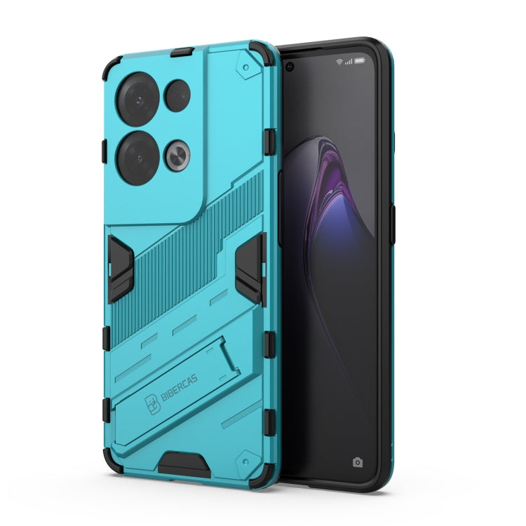 Punk Armor 2 in 1 PC + TPU Shockproof Phone Case with Invisible Holder, For OPPO Reno8, For OPPO Reno8 Pro, For OPPO Reno8 Pro+, For Xiaomi Poco M4 5G