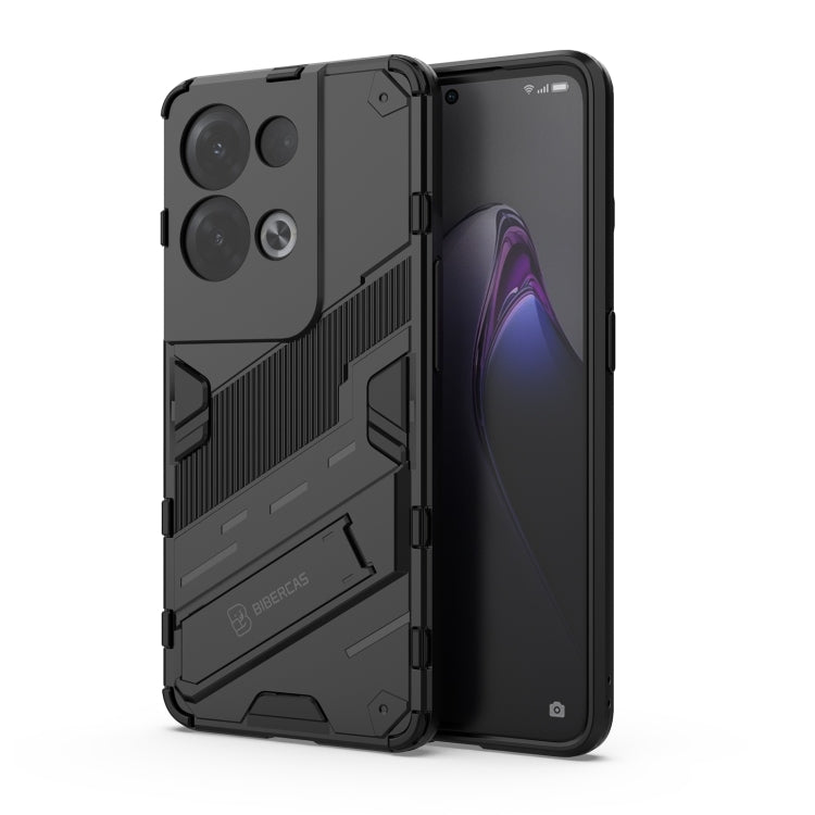 Punk Armor 2 in 1 PC + TPU Shockproof Phone Case with Invisible Holder, For OPPO Reno8, For OPPO Reno8 Pro, For OPPO Reno8 Pro+, For Xiaomi Poco M4 5G