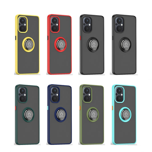 Q Shadow 1 Series TPU + PC Phone Case with Ring, For Oppo A96 4G/Realme 9i, For OPPO Realme C35