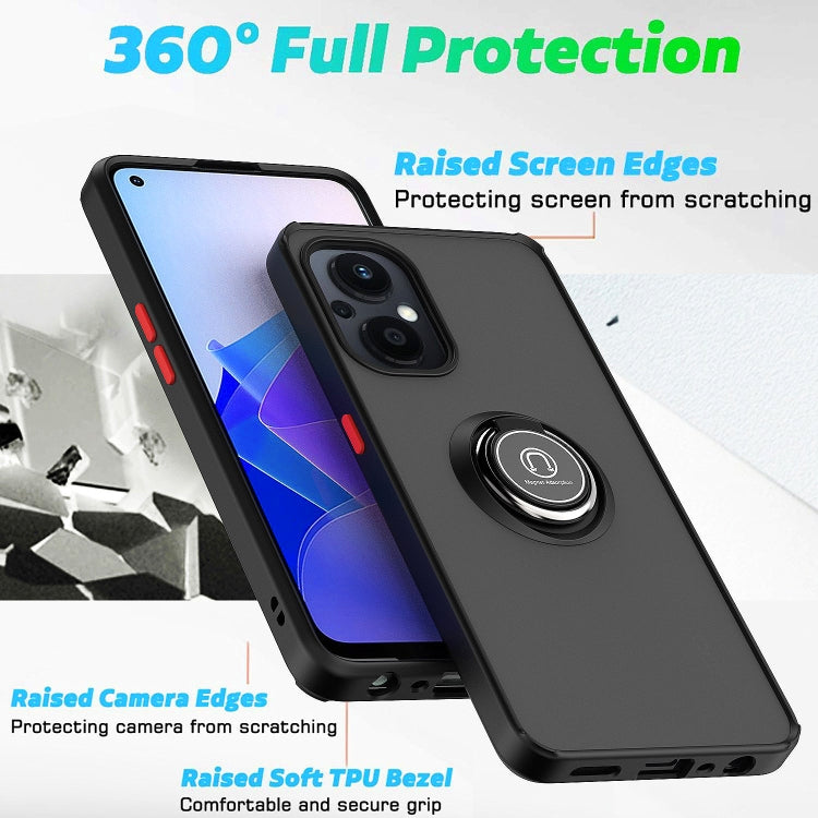 Q Shadow 1 Series TPU + PC Phone Case with Ring, For Oppo A96 4G/Realme 9i, For OPPO Realme C35