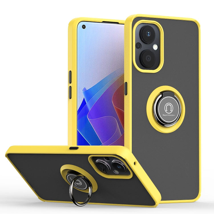 Q Shadow 1 Series TPU + PC Phone Case with Ring, For Oppo A96 4G/Realme 9i, For OPPO Realme C35