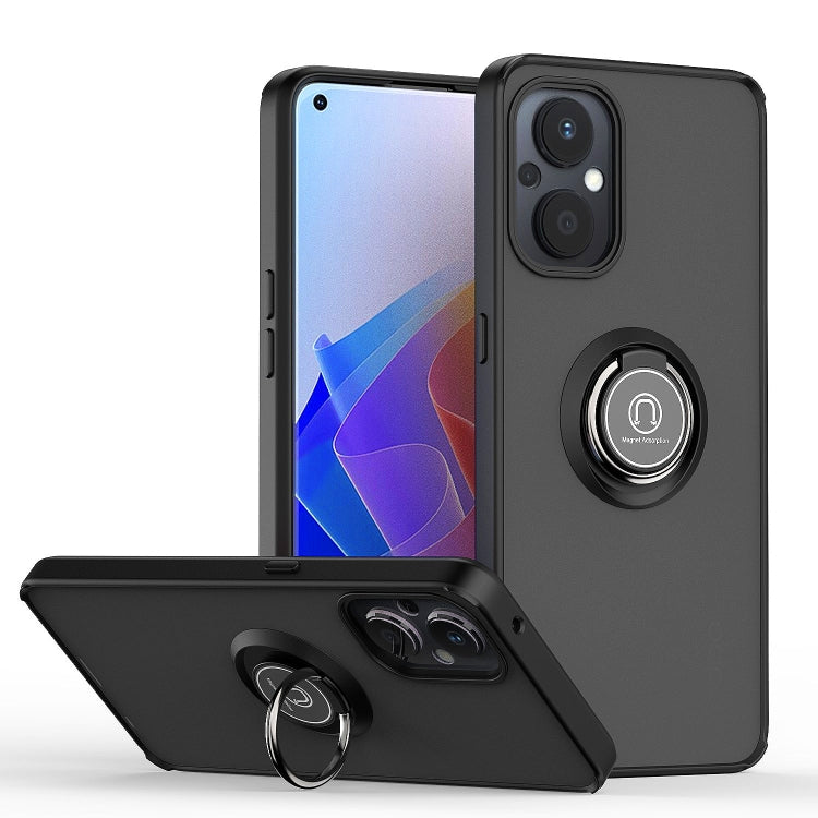 Q Shadow 1 Series TPU + PC Phone Case with Ring, For Oppo A96 4G/Realme 9i, For OPPO Realme C35