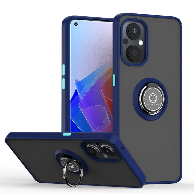 Q Shadow 1 Series TPU + PC Phone Case with Ring, For Oppo A96 4G/Realme 9i, For OPPO Realme C35