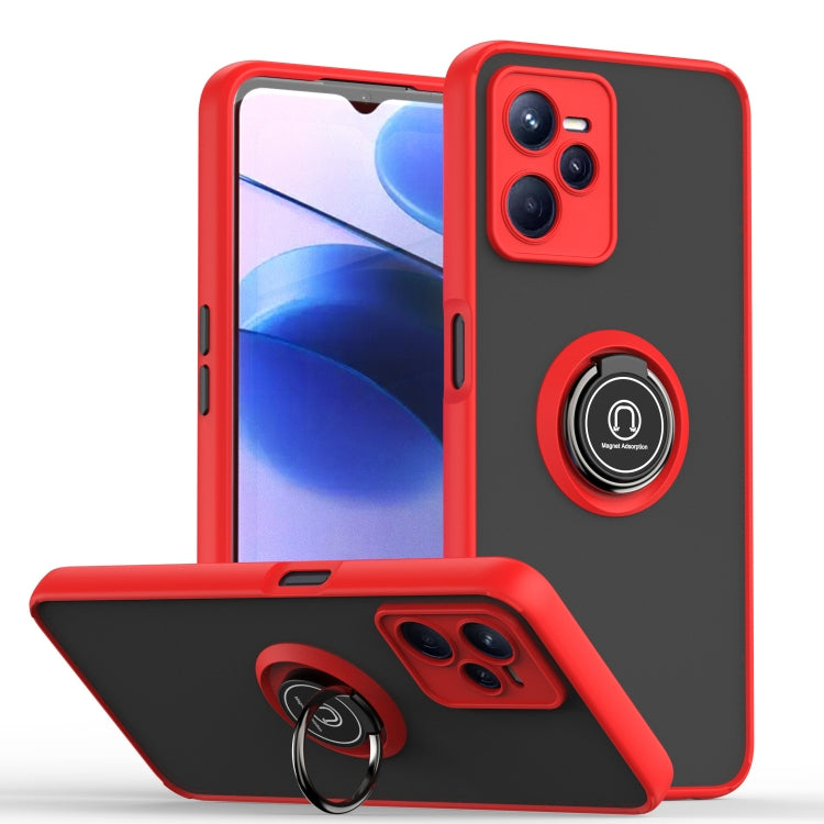 Q Shadow 1 Series TPU + PC Phone Case with Ring, For Oppo A96 4G/Realme 9i, For OPPO Realme C35