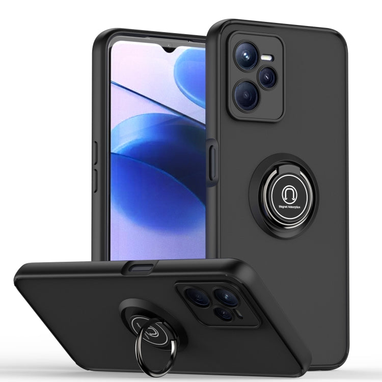 Q Shadow 1 Series TPU + PC Phone Case with Ring, For Oppo A96 4G/Realme 9i, For OPPO Realme C35