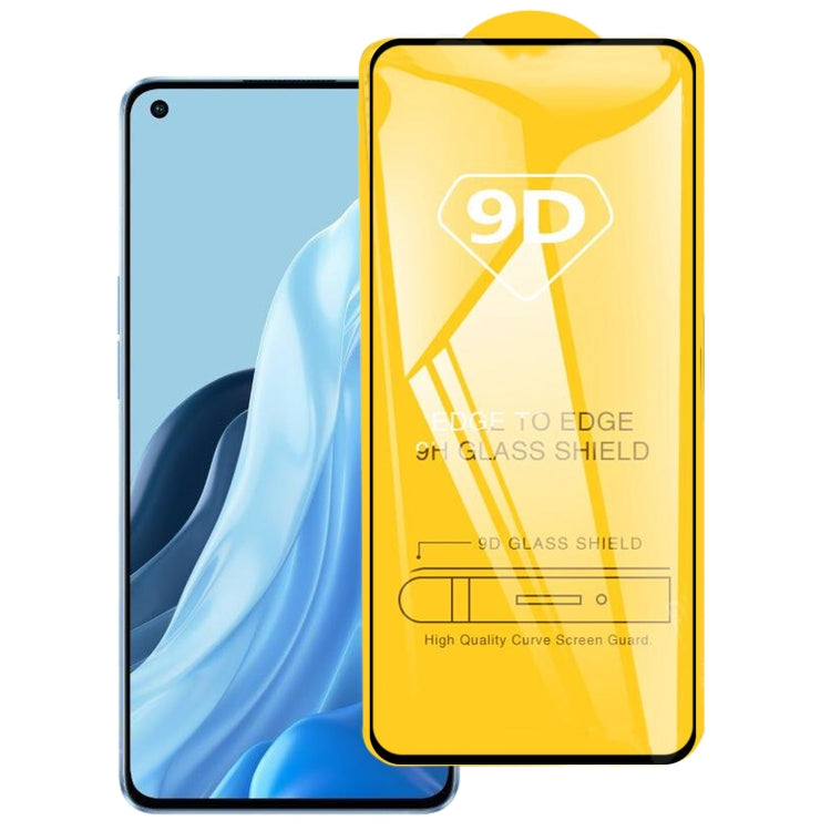 9D Full Glue Screen Tempered Glass Film, For Huawei nova Y90 (1 PC), For OPPO Reno7 A (1 PC)