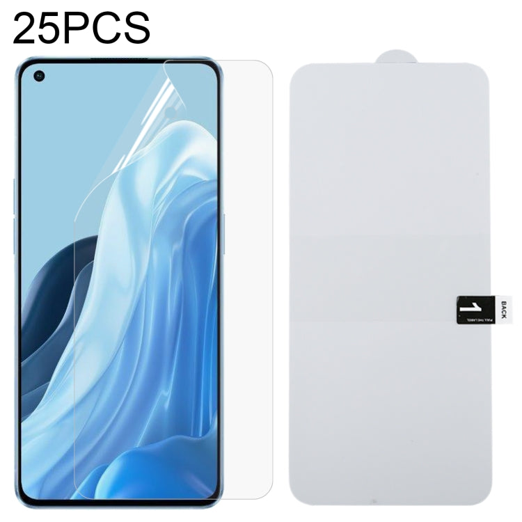 25 PCS Full Screen Protector Explosion-proof Hydrogel Film, For OPPO Reno7 A (25 PCS), For Huawei nova Y90 (25 PCS)