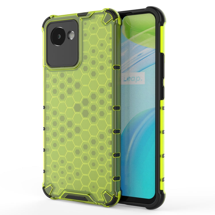 Shockproof Honeycomb PC + TPU Protective Case, For OPPO Realme C30