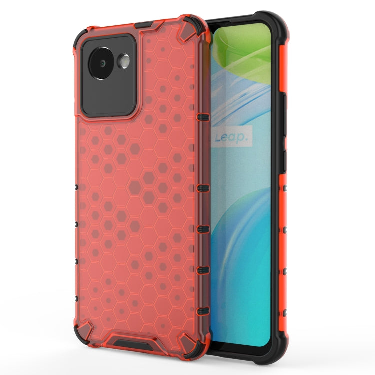 Shockproof Honeycomb PC + TPU Protective Case, For OPPO Realme C30