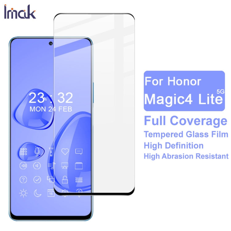 IMAK 9H Surface Hardness Full Screen Tempered Glass Film Pro+ Series, For Honor Magic4 Lite 5G, For Honor 5G