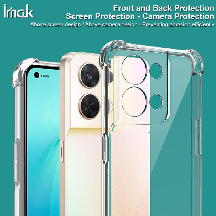 IMAK All-inclusive Shockproof Airbag TPU Case with Screen Protector, For OPPO Reno8 5G, For OPPO Reno8 Pro+ 5G, For Xiaomi Redmi Note 11T Pro 5G / Note 11T Pro+ 5G, For Motorolo Moto E32 4G, For Motorolo Moto G52 4G / G82 5G