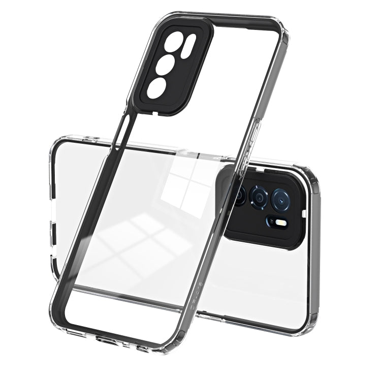 3 in 1 Clear TPU Color PC Frame Phone Case, For OPPO A16 / A16s, For Motorola Moto G10, For Motorola Moto G20, For Motorola Moto G30