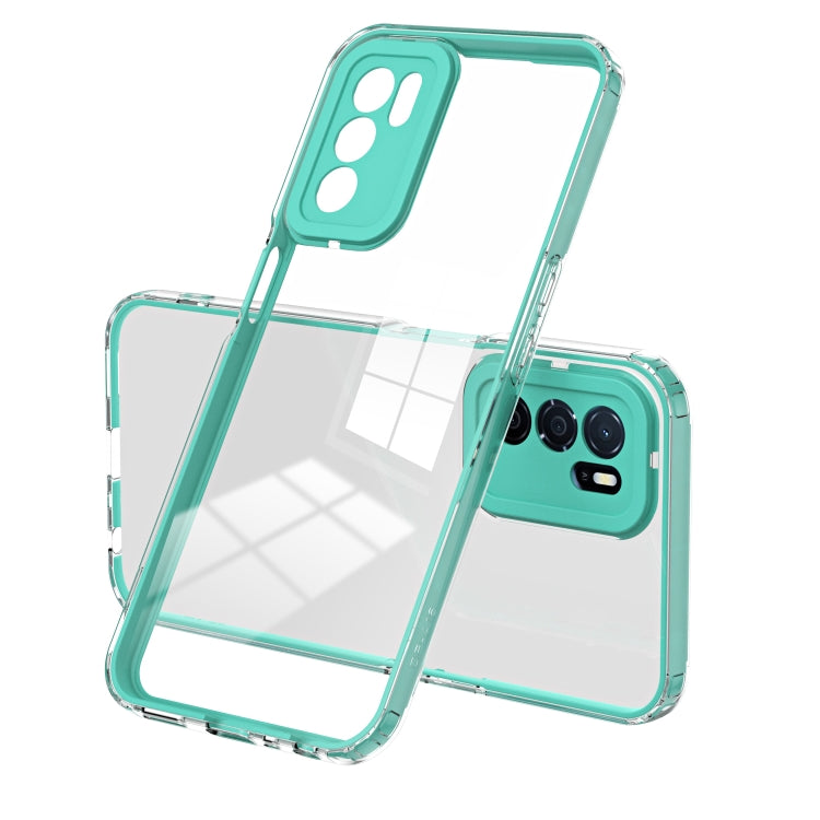 3 in 1 Clear TPU Color PC Frame Phone Case, For OPPO A16 / A16s, For Motorola Moto G10, For Motorola Moto G20, For Motorola Moto G30