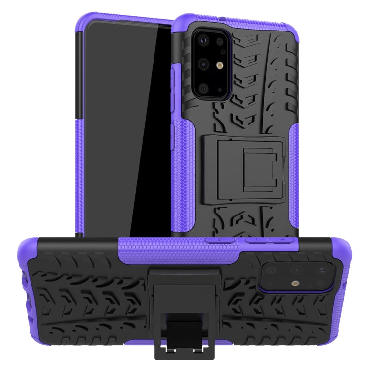 Tire Texture Shockproof TPU+PC Protective Case with Holder, For Xiaomi Redmi Note 8T, For Galaxy A51, For Galaxy A71, For Galaxy Note 10 Lite, For Galaxy S20+, For Galaxy S20 Ultra, For Galaxy A01, For OPPO Realme XT