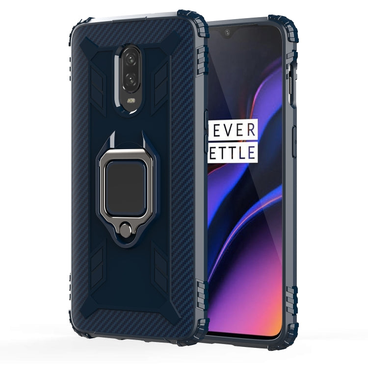 Carbon Fiber Protective Case with 360 Degree Rotating Ring Holder, For OnePlus 7 / 6T, For Vivo U20 / Z5i, For Vivo Y5S