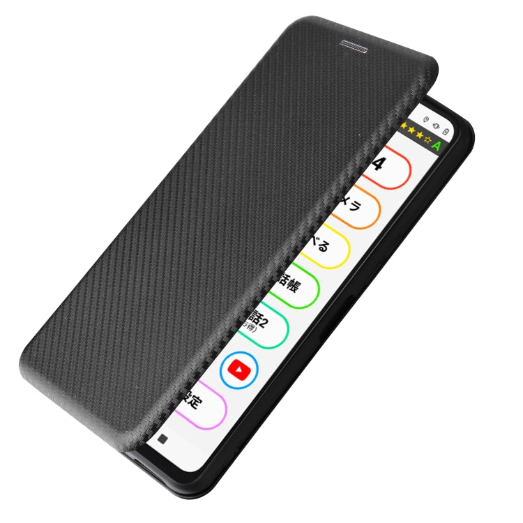 Carbon Fiber Texture Magnetic Leather Phone Case