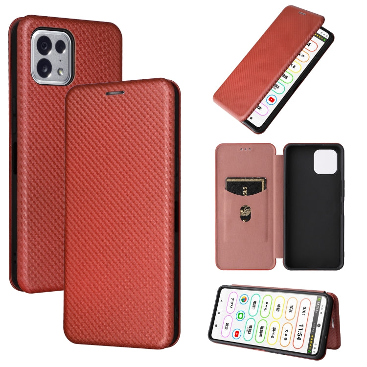 Carbon Fiber Texture Magnetic Leather Phone Case