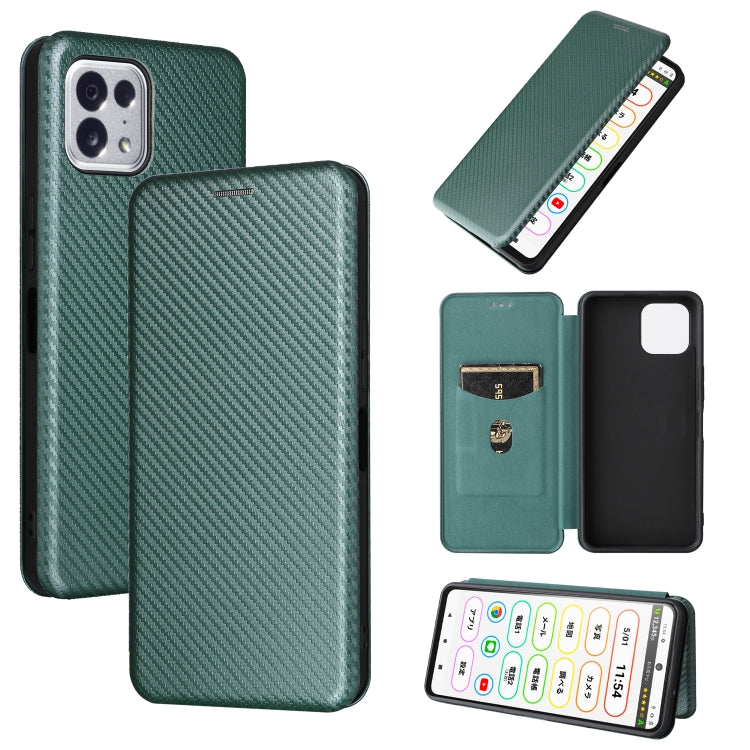 Carbon Fiber Texture Magnetic Leather Phone Case