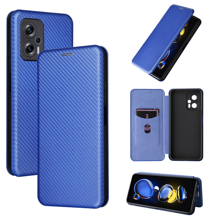 Carbon Fiber Texture Magnetic Leather Phone Case