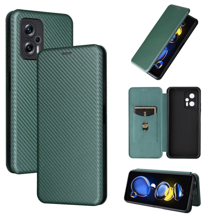 Carbon Fiber Texture Magnetic Leather Phone Case