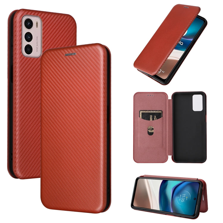 Carbon Fiber Texture Magnetic Leather Phone Case