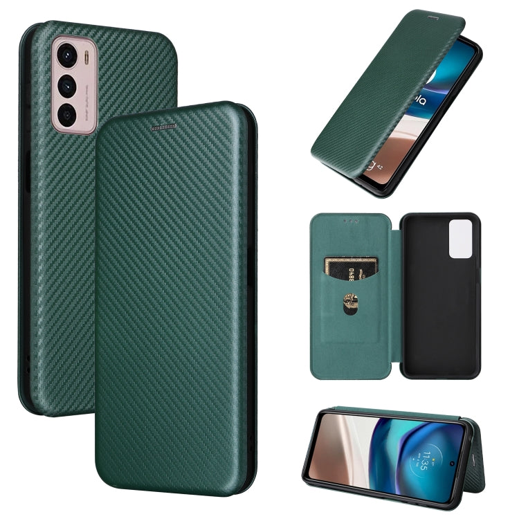 Carbon Fiber Texture Magnetic Leather Phone Case