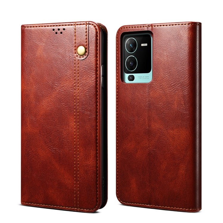 Oil Wax Crazy Horse Texture Leather Phone Case, For vivo S15 Pro, For vivo S15, For Huawei Nova 10 4G, For Xiaomi Poco C40 Global, For Xiaomi 12S Ultra, For Xiaomi M4 5G