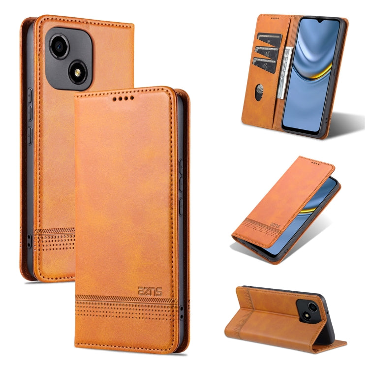 AZNS Magnetic Calf Texture Flip Leather Phone Case, For OPPO Reno8 Lite, For Honor Play 30