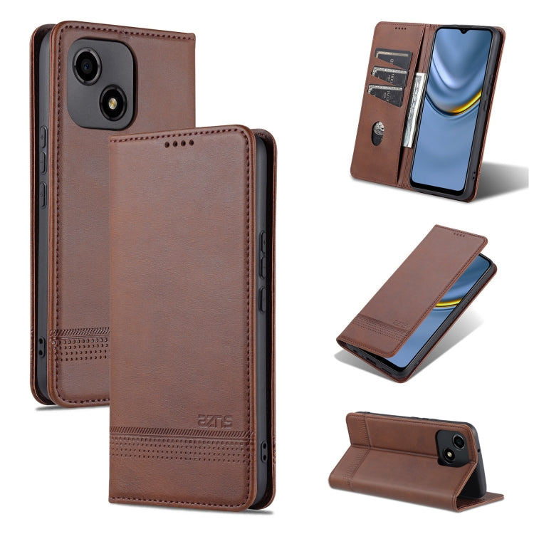 AZNS Magnetic Calf Texture Flip Leather Phone Case