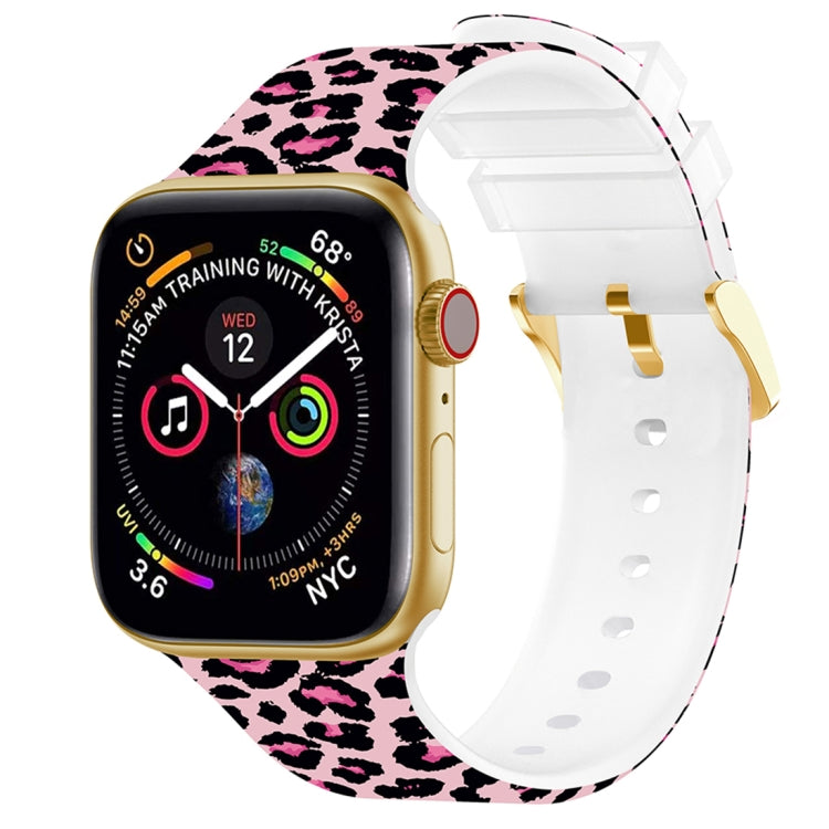 Square Buckle Color Printing Watch Band For Apple Watch Series, 7 45mm / 6&amp;SE&amp;5&amp;4 44mm / 3&amp;2&amp;1 42mm