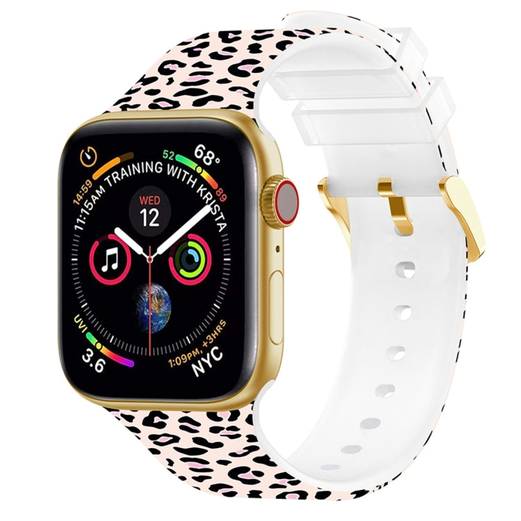 Square Buckle Color Printing Watch Band For Apple Watch Series, 7 45mm / 6&amp;SE&amp;5&amp;4 44mm / 3&amp;2&amp;1 42mm