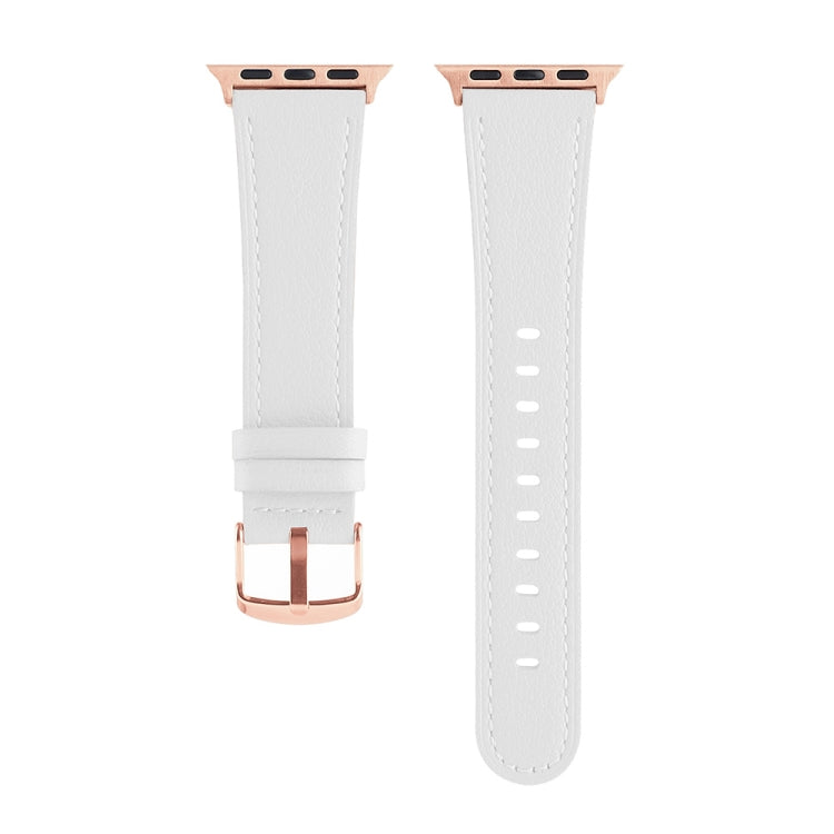 Universal Genuine Leather Watch Band For Apple Watch Series, 7 45mm / 6&amp;SE&amp;5&amp;4 44mm / 3&amp;2&amp;1 42mm, 7 41mm / 6&amp;SE&amp;5&amp;4 40mm / 3&amp;2&amp;1 38mm